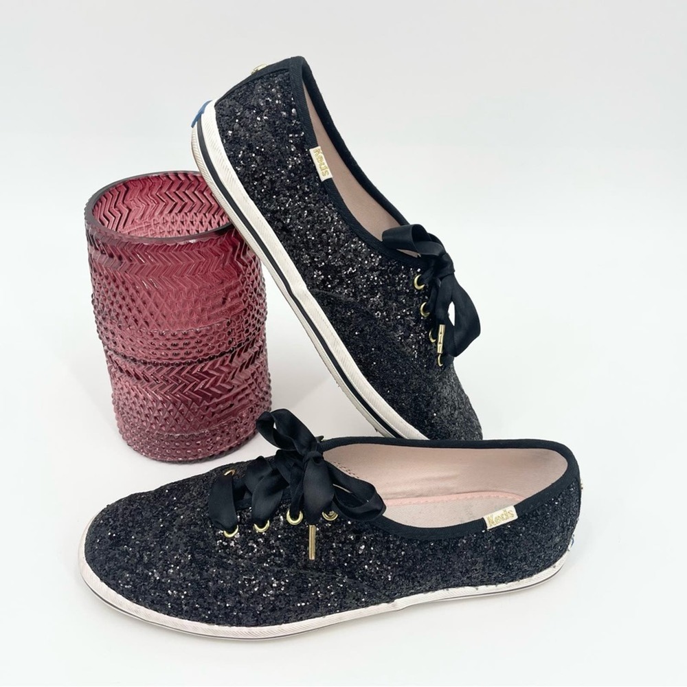 Keds X Kate Spade New York Glitter Sneakers Black Size 7